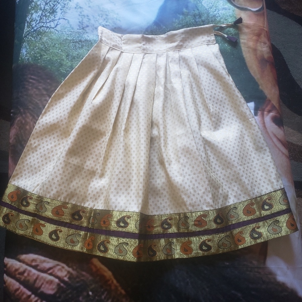 🍄 Embroidered Paisley Skirt - Picture 1 of 4